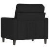 vidaXL Sofa Chair Black Velvet (100% polyester), Metal Single - 4 of 4