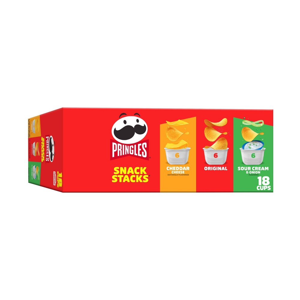 Pringles Snack Stacks Variety Pack Potato Crisps Chips - 12.9oz/18ct