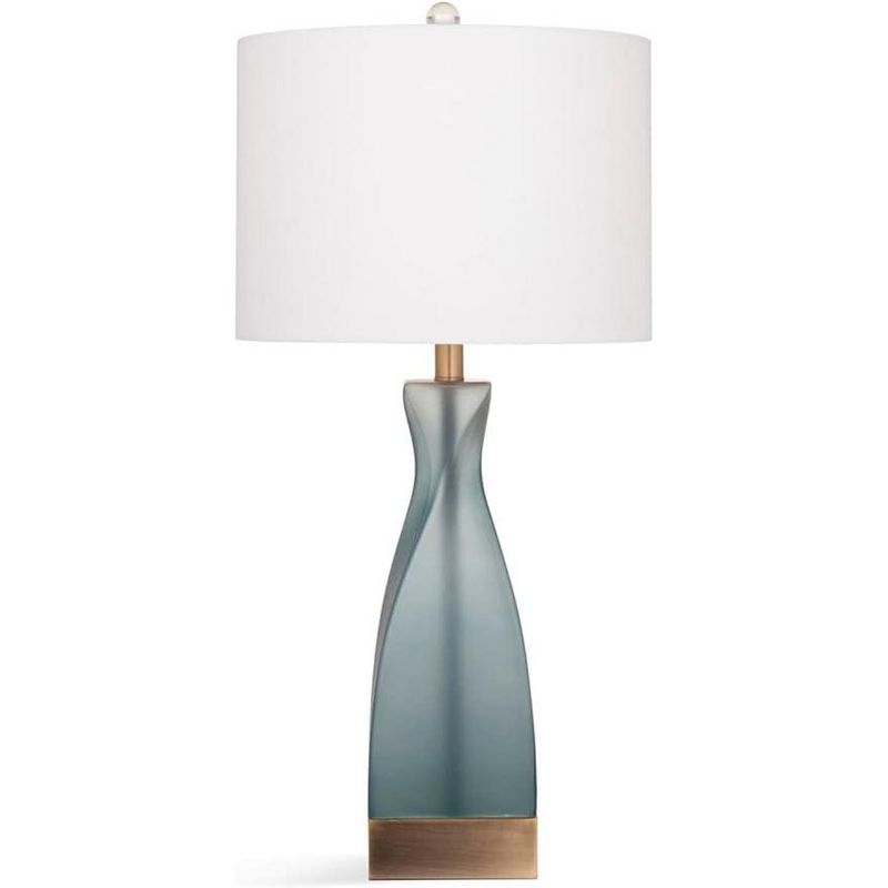 Bassett Mirror Company Anthea Table Lamp Blue Frosted Blue, 1 of 2