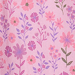 pink pressed floral