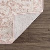 Hauteloom Snead Pink Floral Rug - 4 of 4