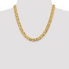 Black Bow Jewelry Mens 9.25mm 14K Yellow Gold Solid Lightweight Flat Curb Chain Necklace - 2 of 4