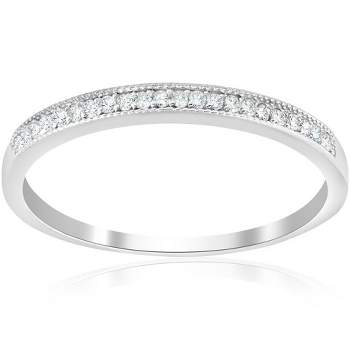 Pompeii3 1/8ct Diamond Wedding Ring 10K White Gold
