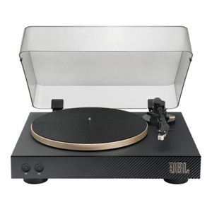 JBL Spinner BT Semi-Automatic Belt-Drive Turntable with Bluetooth 5.3 and Installed Audio Technica Cartridge (Black & Gold) - 1 of 4