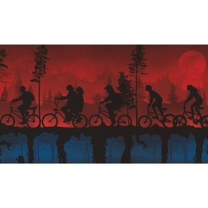 Netflix Stranger Things The Upside Down Kids' Mural Red - RoomMates: Self-Adhesive Wall Decal, Smooth Finish, 18"x6" - 1 of 4