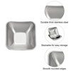 Unique Bargains Stainless Steel Divided Appetizer Sushi Soy Dipping Sauce Dishes 4 Pcs - 4 of 4