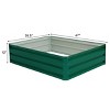 Costway 47"x35.5" Patio Raised Garden Bed Vegetable Flower Plant Dark Green New - 2 of 4