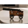 HomeRoots 6" Black And Brown Metal Hand Painted Figurine Tabletop Sculpture - 2 of 4
