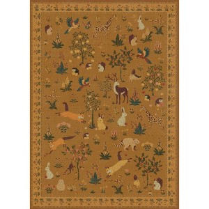 Abynow Medallion Distressed Persian Indoor Area Rug - 1 of 4