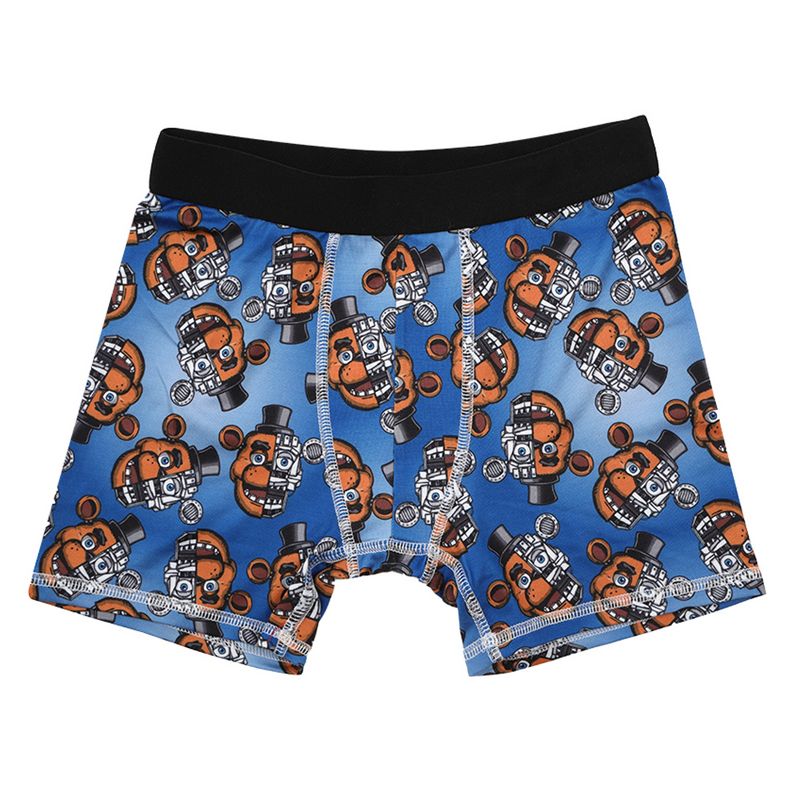 Five Nights at Freddys Horror Video Game Youth Boys Underwear 5pk Boys Boxer Briefs Set, 3 of 6