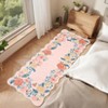 Washable Modern Floral Print Summer Spring Area Rugs, Soft Non Slip Botanical Floor Carpet for Home Office - 2 of 4