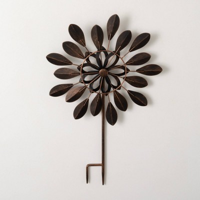 Sullivans Spinning Metal Flower Stake 26"H