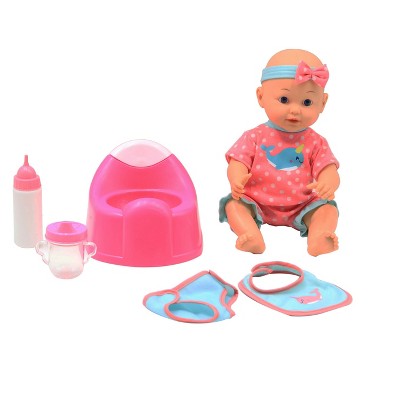 Dream Collection, Drink & Wet Baby Doll with Training Potty