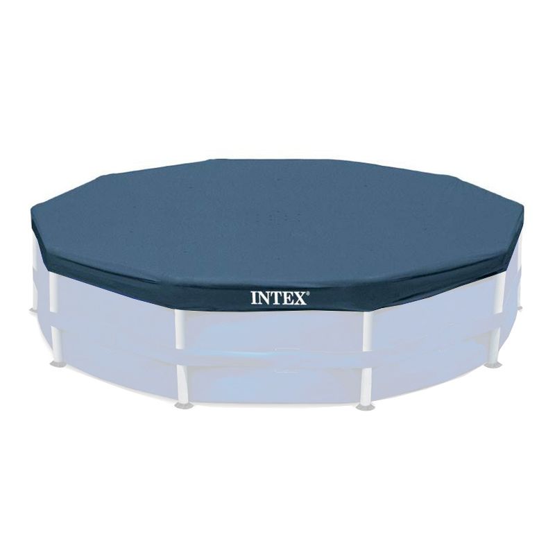 Intex 15 Foot Round Debris Cover and Vinyl Solar Cover for Above Ground Pools, 2 of 7