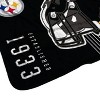 NFL Pittsburgh Steelers Helmet Stripes Flannel Fleece Blanket - 3 of 3