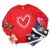 Simply Sage Market Women's Graphic Sweatshirt Heart Drawing - 3 of 4