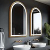 Arched Frame LED Dimmable Anti-Fog Bathroom Vanity Mirror - 3 of 4