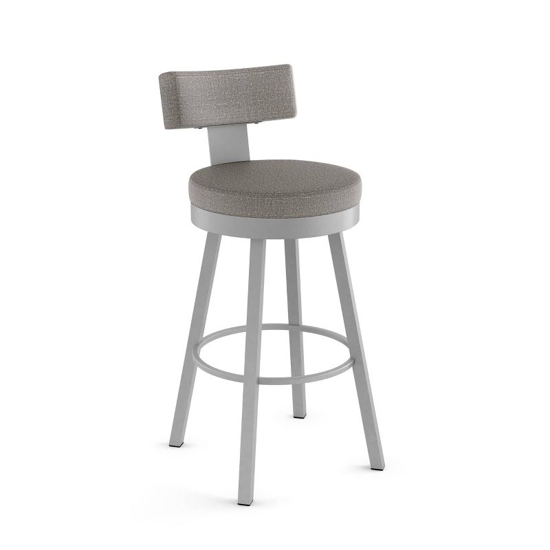 Amisco Morgan Upholstered Counter Height Barstool Gray, 1 of 8