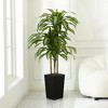 5-6ft UV & Sunproof Artificial Dracaena Tree for Indoor/Outdoor - Faux Silk Plant in Tall Planter, Tall Faux Tree for Home & Garden Decor - 2 of 4