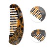 Unique Bargains Floral Half Round Hair Comb 1 Pc - 3 of 4