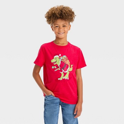 Boys' Short Sleeve Dinosaur Landscape Graphic T-shirt - Cat & Jack™ Beige :  Target