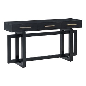 NicBex 57''Long Console Table with 3 Storage Drawers and Metal Handles Contemporary Sofa Table behind Couch,Perfect for Entryway,Hallway,Living Room - 1 of 4