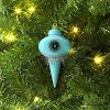 Christmas Flocking Ornament with Reflector Aqua - Wondershop™ - 2 of 3