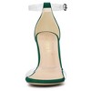 Allegra K Women's Clear Ankle Strap Stiletto Heel Open Toe Sandals - 2 of 4