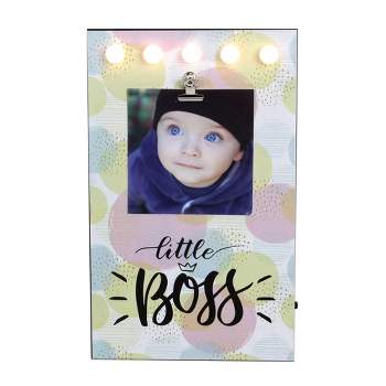 Northlight LED Lighted Little Boss Picture Frame with Clip - 4" x 6"
