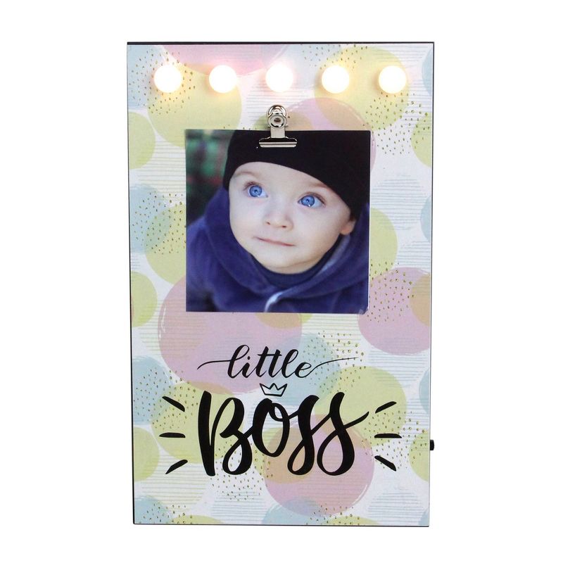 Northlight LED Lighted Little Boss Picture Frame with Clip - 4" x 6", 1 of 5