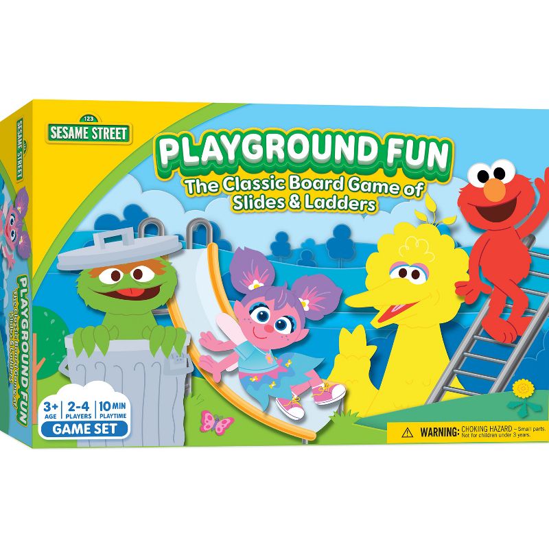 MasterPieces - Sesame Street Playground Fun - Slides & Ladders Family Board Game for Kids, 2 of 5