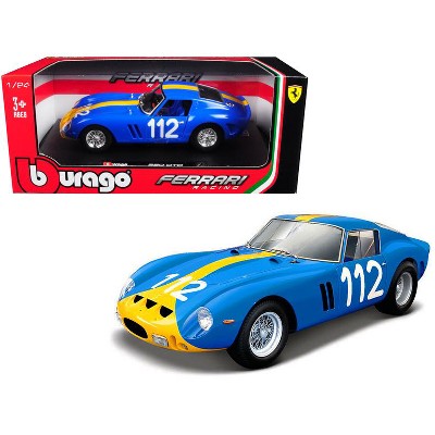 blue ferrari toy car