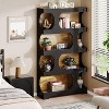 Tribesigns 71" Tall Bookcase, 4-Tier S-Shaped Decorative Bookshelf, Modern Freestanding Display Shelves for Home Office, Living Room - 3 of 4