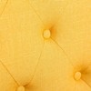 Roundhill Furniture Habit Solid Wood Tufted Parsons Dining Chair, Yellow, Set of 2 - 4 of 4