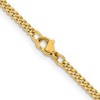 Chisel Stainless Steel Polished Yellow IP-plated 3mm 18" Curb Chain Necklace - 3 of 4