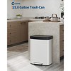 COZONY 13/15/21 Gal Rustproof Metal Step Trash Can with Soft-Close Lid, Liner Rim & Handle, Kitchen/Home - 2 of 4