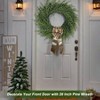 26 Inch Real Pine Wreath for Front Door Indoor Outdoor Home Decor Large Artificial Green Wreath on Walls Porches Farmhouse - 4 of 4