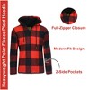 Galaxy J. Come Men's Modern Fit  Heavyweight Polar Fleece Plaid Hoodie With Faux Shearling Lining - 2 of 2