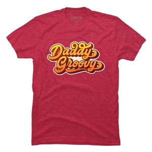 Men's Design By Humans Retro Vintage Daddys Groovy By AmberDawn888 T-Shirt - 1 of 2