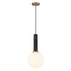 Savoy House Callaway 1 - Light Pendant in  Black Marble/Warm Brass - 2 of 4