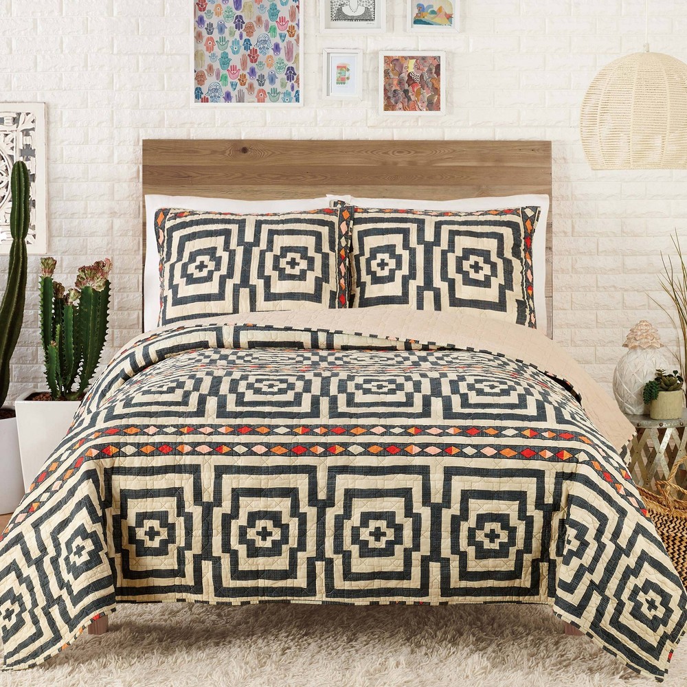 Photos - Bed Linen Justina Blakeney for Makers Collective 2pc Twin/Twin Extra Long Hypnotic Q