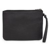 Women's Wallet Single Pocket Wristlet - Minnie Mouse Head Icon and Dot Striping White Black Red - 3 of 4