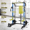 Multi-Function Power Cage 2000LB Capacity With Dual Independent Pulley System+Adjustable Cable Crossover for Home Gym&Garage Workouts - 3 of 4
