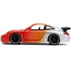 Porsche 911 GT3 RS Matt Orange and Silver Metallic "Pink Slips" Series 1/32 Diecast Model Car by Jada - 3 of 4