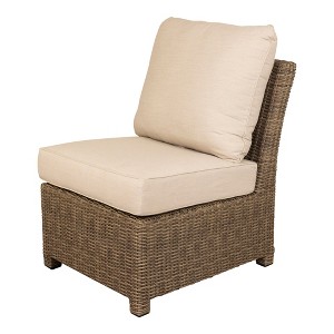Courtyard Casual Capri Armless Middle for sectional Middle Chair can not recline Solution Dyed Acrylic with EverBloc DWR Treatment - 1 of 4