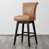 Spruce&Spring Upholstered 26-inch Counter Height Swivel Barstool - 2 of 4