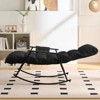 Mjkone Adjustable Rocking Chair,Modern Lounge Nursery with Iron Frame - 4 of 4