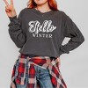 Simply Sage Market Women's Retro Hello Winter Long Sleeve Garment Dyed Tee - 2 of 4