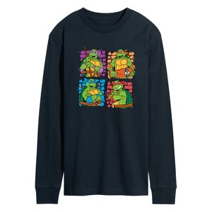 Men's - Teenage Mutant Ninja Turtles - TMNT Bricks Long Sleeve Graphic T-Shirt - 1 of 4