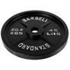 Sapphtopaz Olympic Cast Iron Weight Plates for Barbell, 2-Inch Barbell Plates for Weightlifting and Strength Training in Home & Gym - 4 of 4